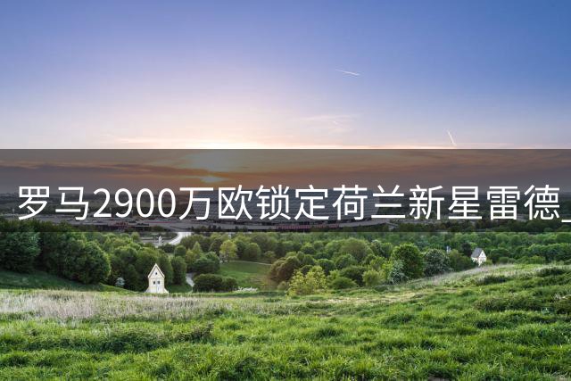 罗马2900万欧锁定荷兰新星雷德 转会谈判进入倒计时